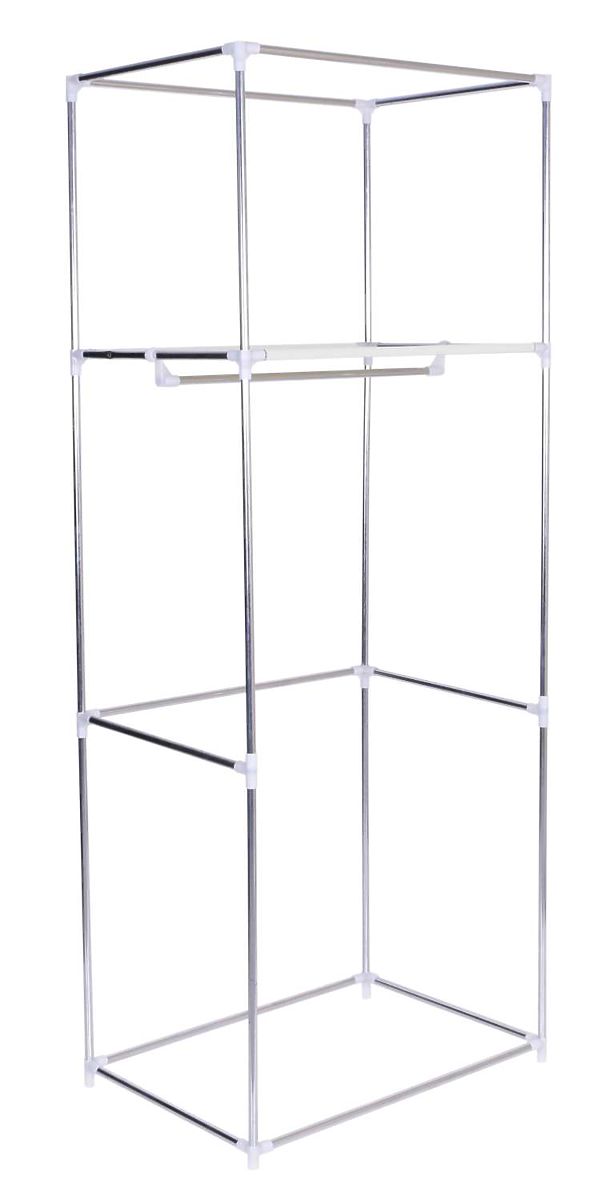 Armoire en tissu avec étagère Fela - beige