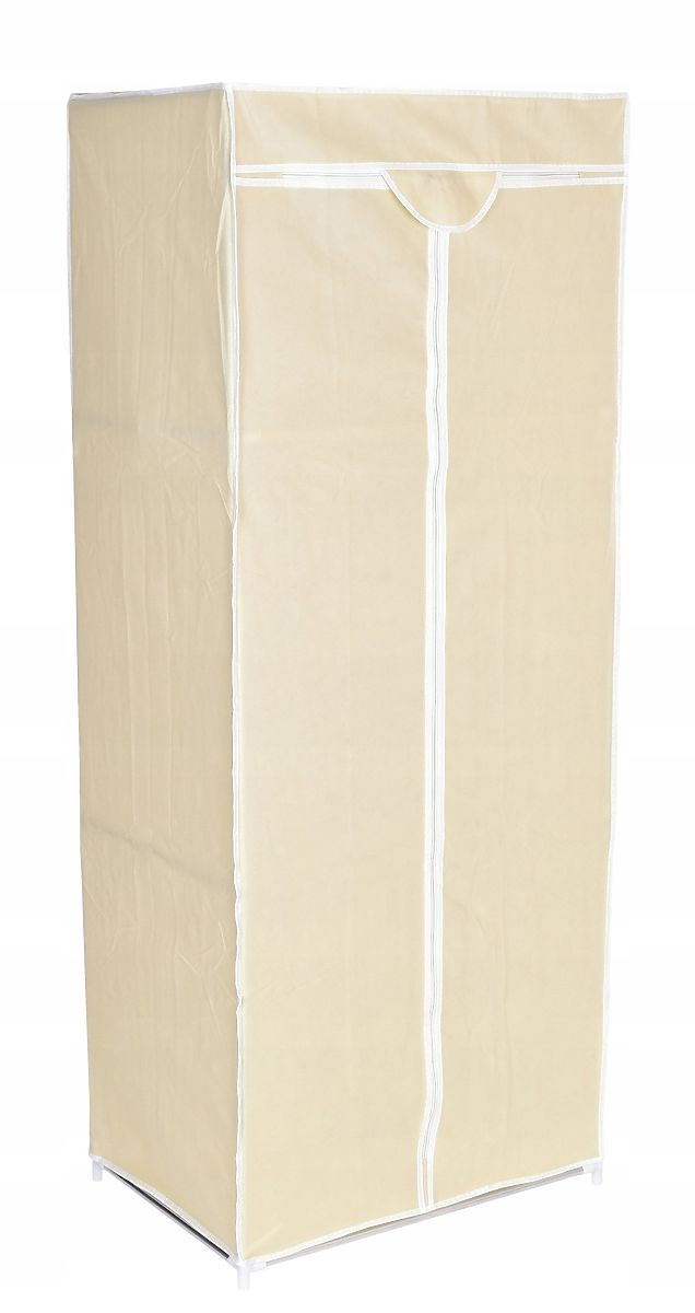 Armoire en tissu avec étagère Fela - beige