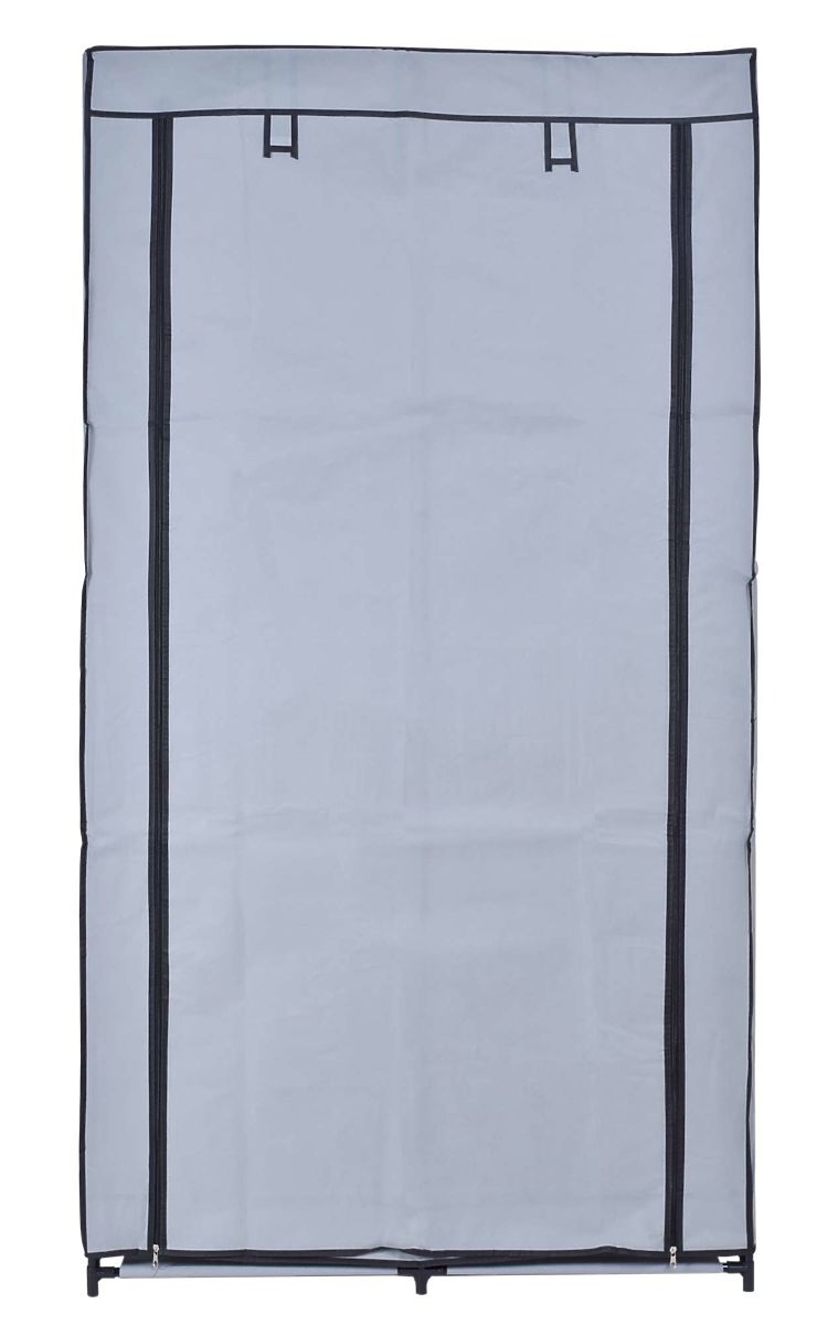 Armoire textile avec 6 étagères Mira - gris
