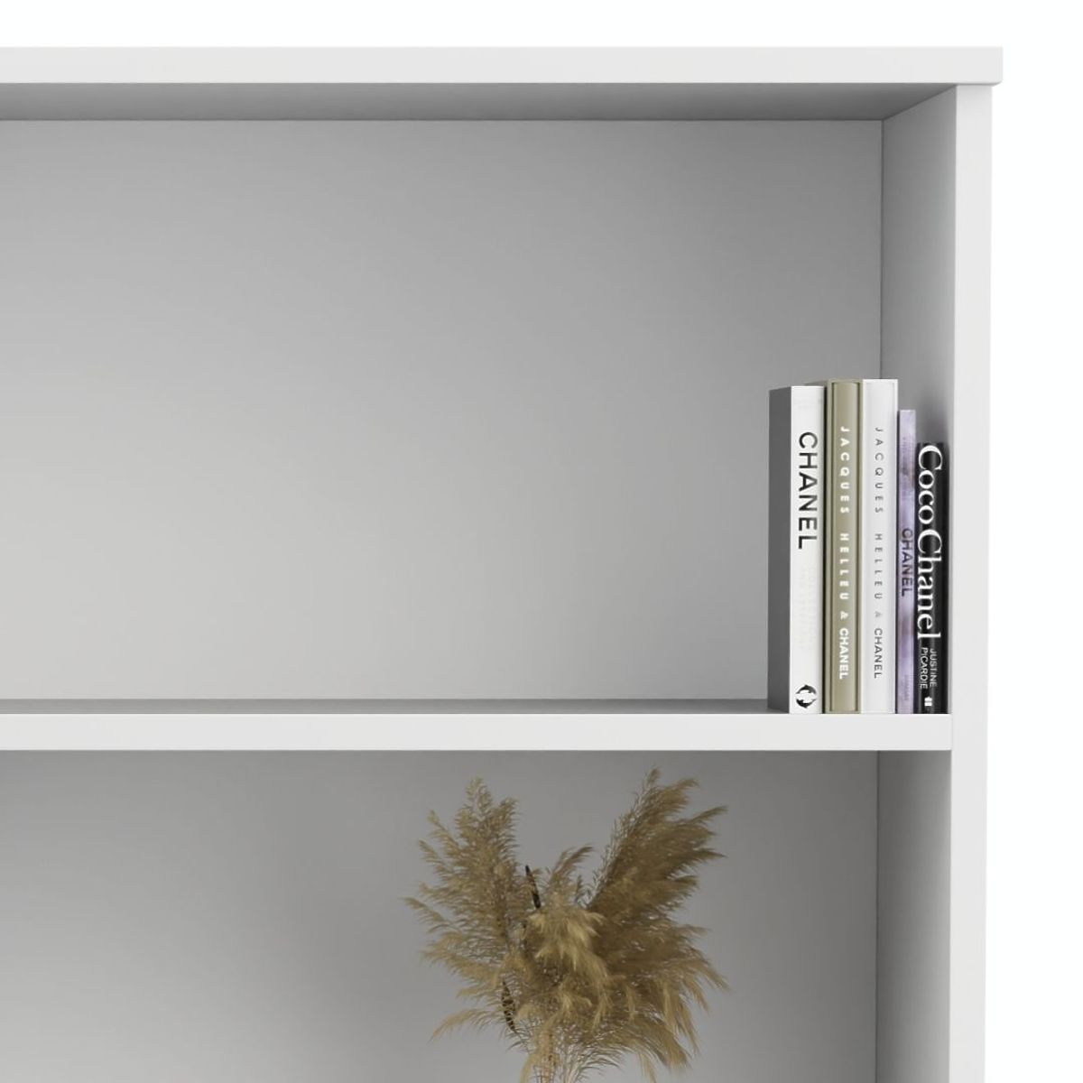 Étagère armoire Fondi blanche, style scandinave