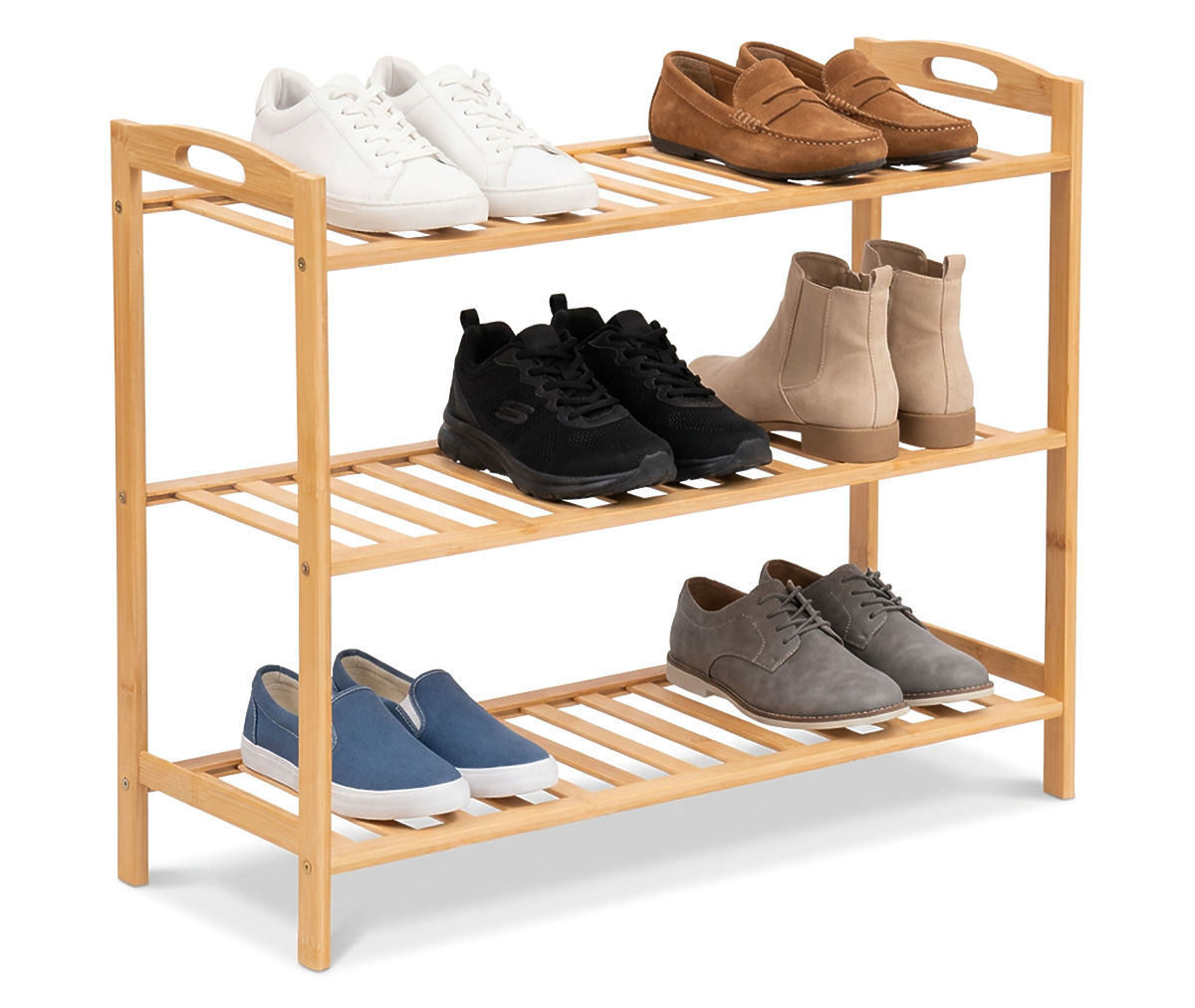 Étagère à chaussures en bambou 3 niveaux Astaria