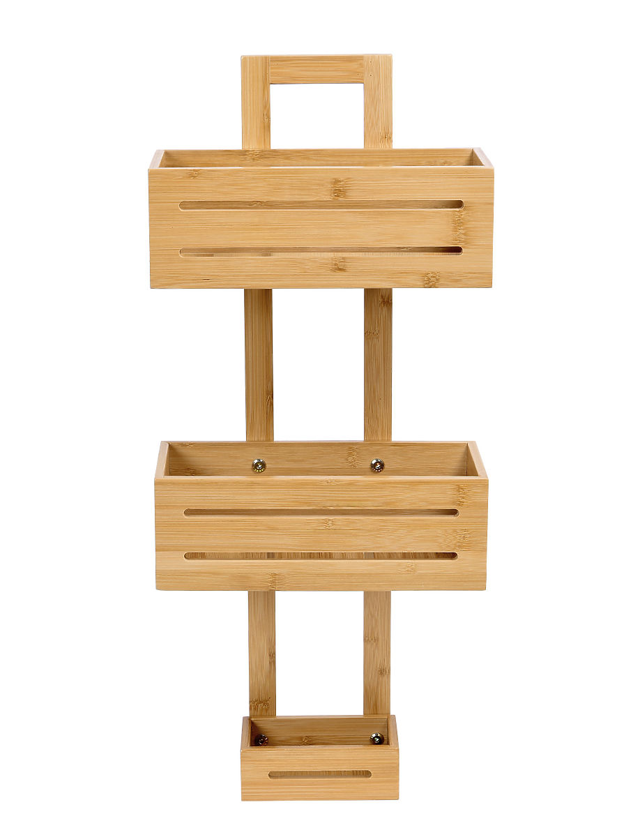 Étagère en bambou MANILA 3 niveaux pour cuisine et salle de bain
