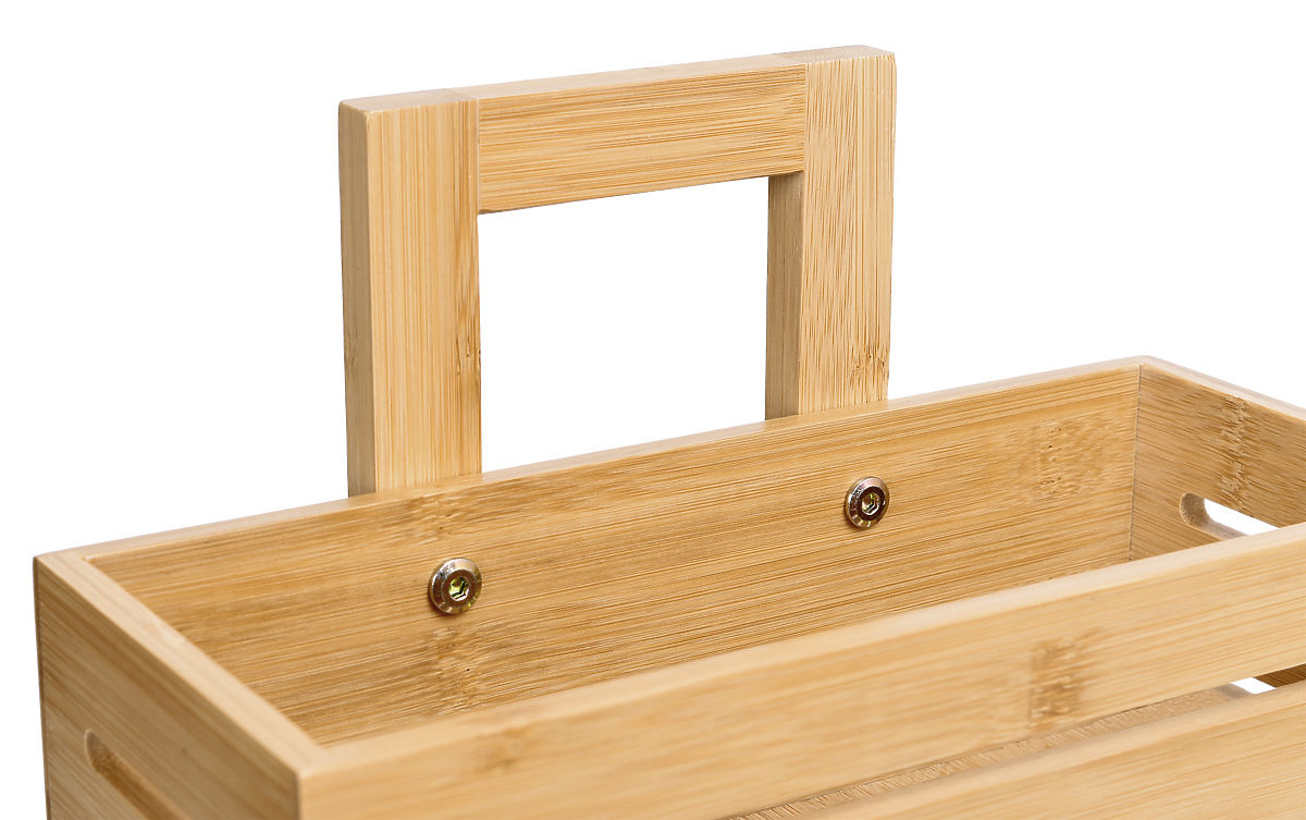 Étagère en bambou MANILA 3 niveaux pour cuisine et salle de bain