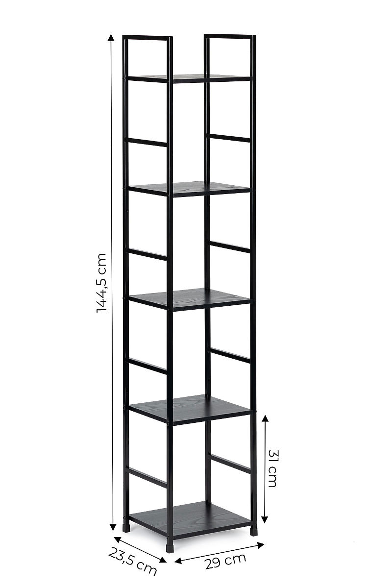 Étagère en bois moderne avec cadre en métal LOFT 5 étagères