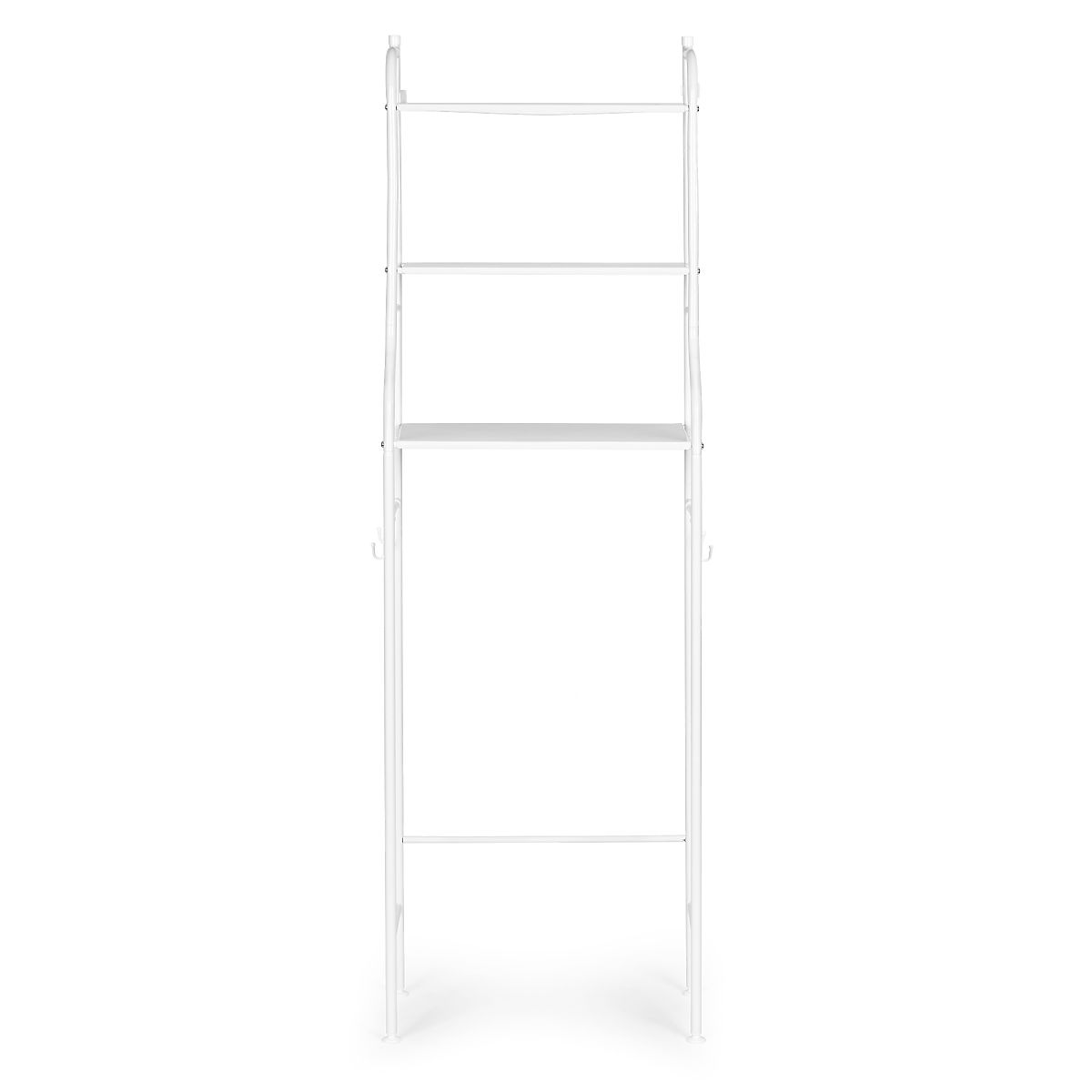 Étagère haute de WC pour salle de bain au-dessus des toilettes 3 étagères structure en aluminium