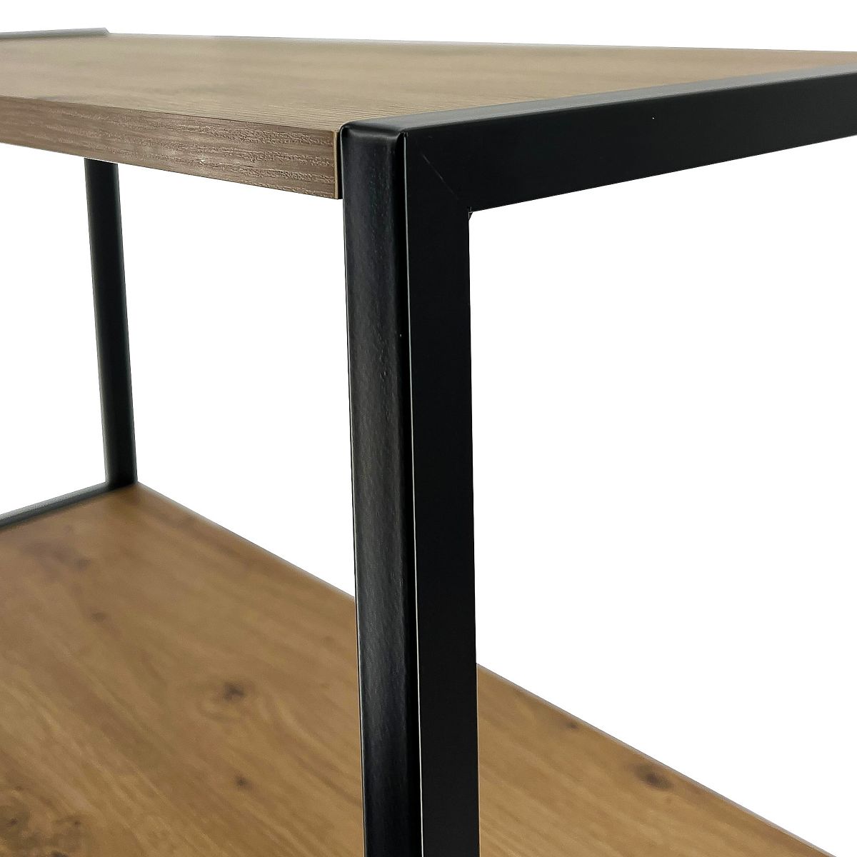 ÉTAGÈRE INDUSTRIELLE 700 NOIR/CHÊNE ARTISAN