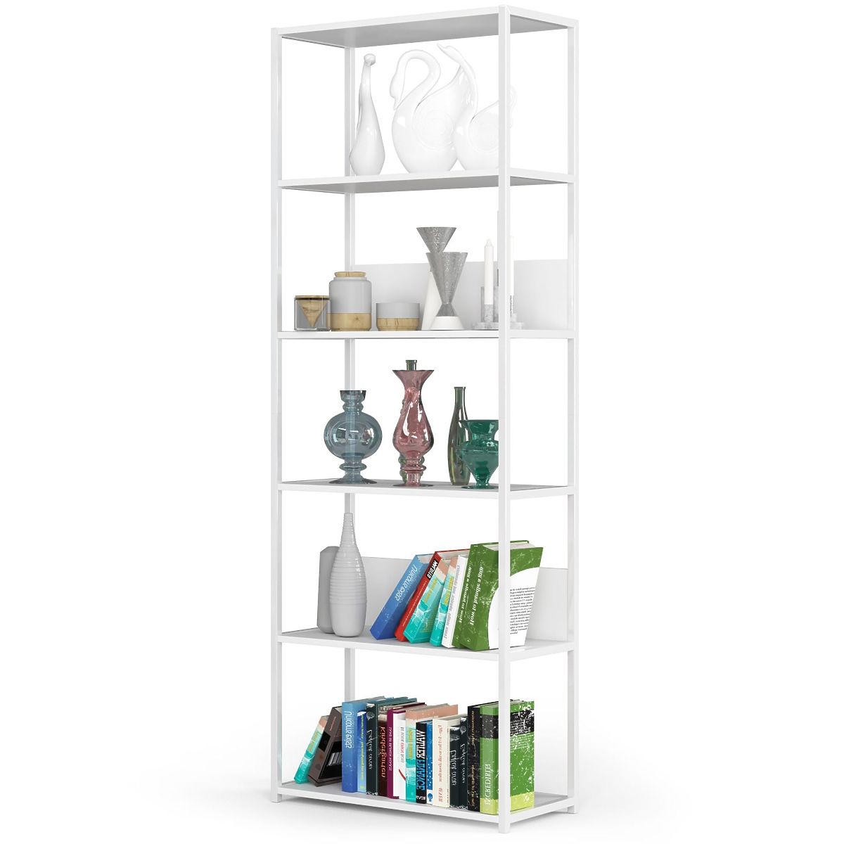 ÉTAGÈRE MÉTALLIQUE LOFT 700 BLANC/BLANC