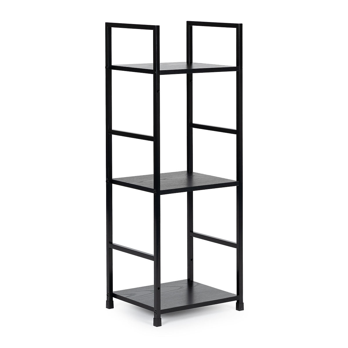 Étagère moderne en bois avec cadre métallique LOFT 3 étagères noir