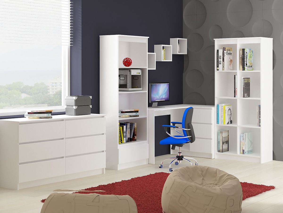 ÉTAGÈRE MURALE K 25x25cm ENSEMBLE 3pcs BLANC