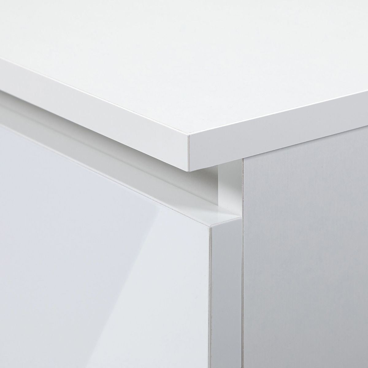 ÉTAGÈRE R60 1TI 4P CLP PK BLANC / BLANC BRILLANT
