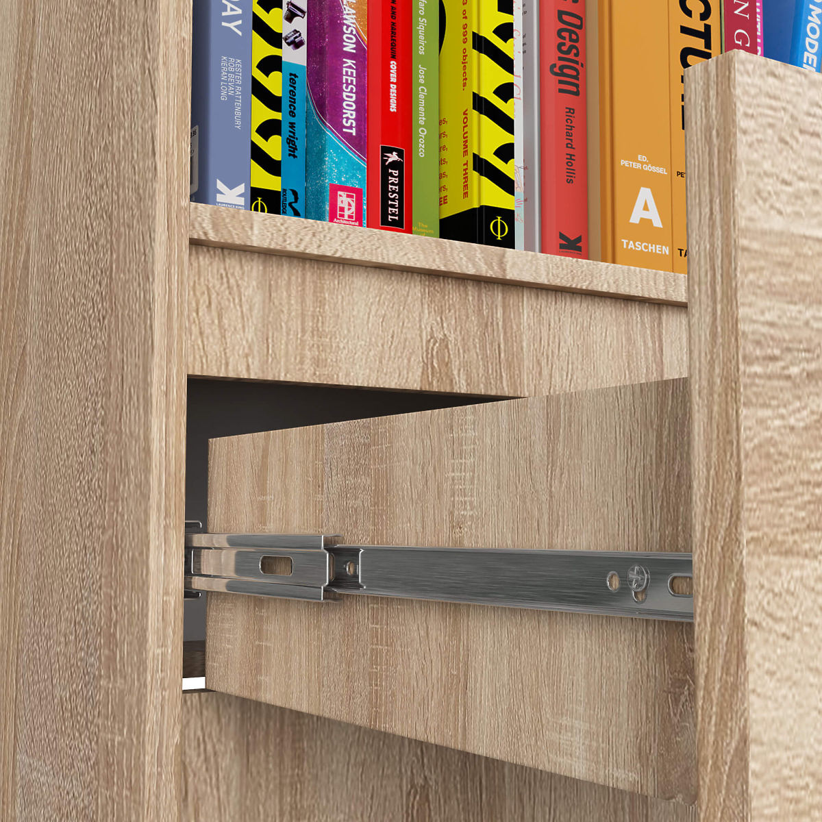 ÉTAGÈRE R60 1TI 4P CLP PK CHÊNE SONOMA