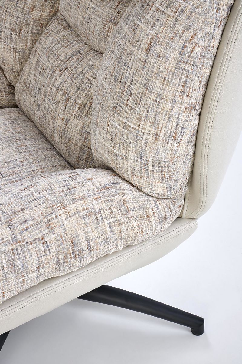 Fauteuil KRONOS avec repose-pieds, beige / multicolore (1p=1pc)