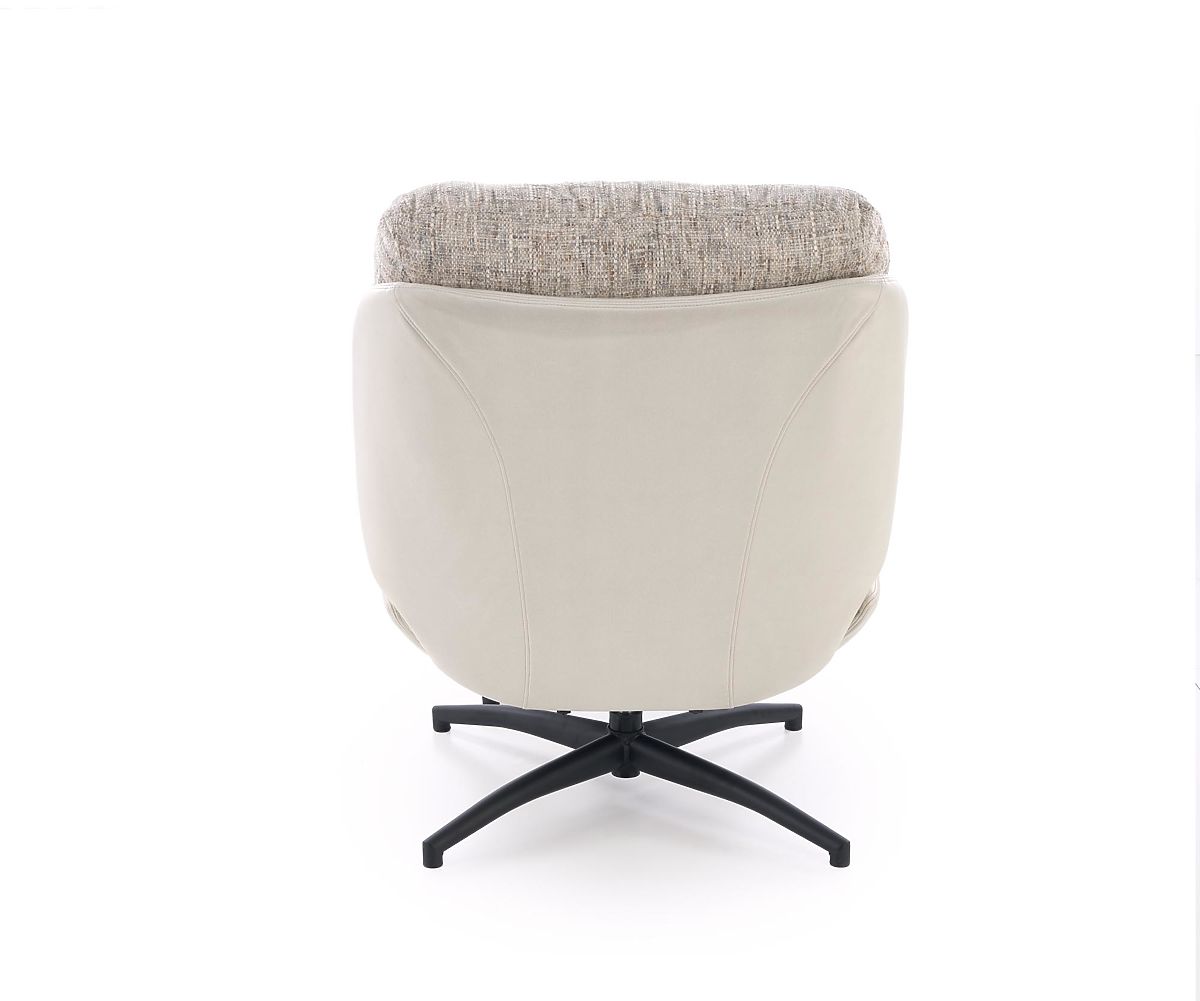 Fauteuil KRONOS avec repose-pieds, beige / multicolore (1p=1pc)