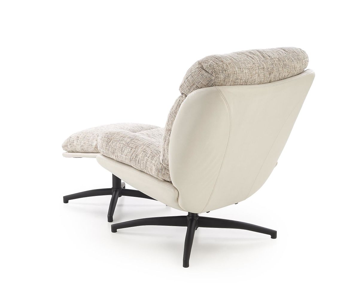 Fauteuil KRONOS avec repose-pieds, beige / multicolore (1p=1pc)