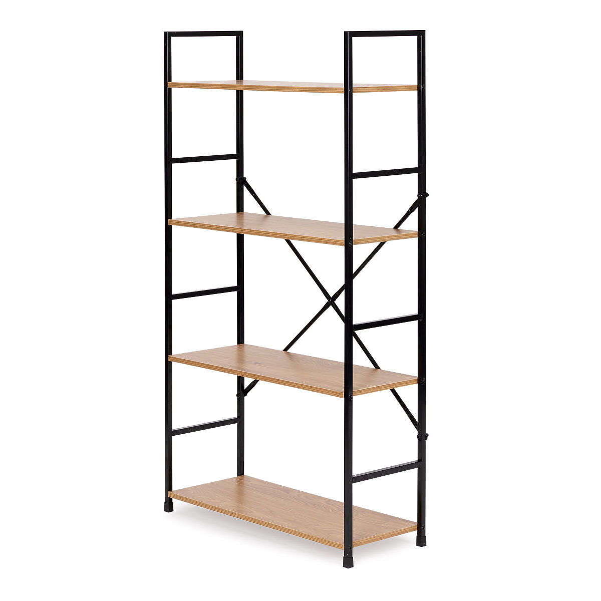 Large étagère en bois 4 étagères moderne LOFT