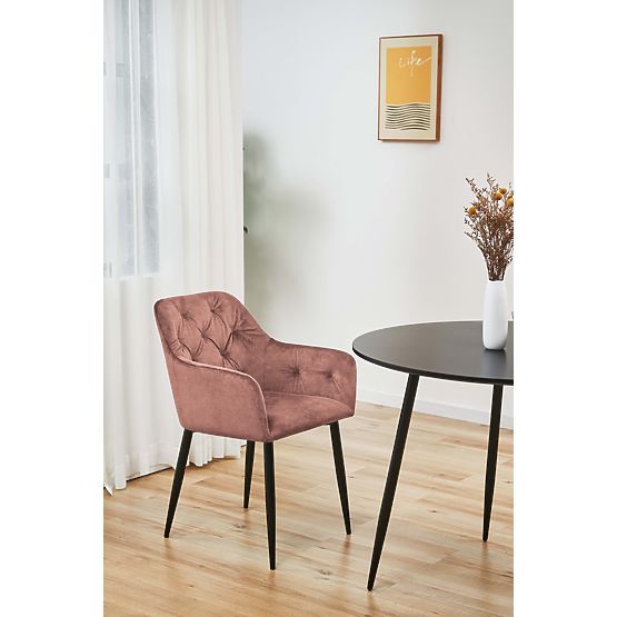 2x CHAISE SJ.030 - ROSE POUDRÉ