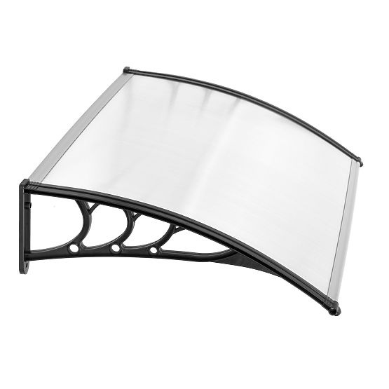 Abri de porte 100x80 cm avec couverture en polycarbonate 100x80 cm