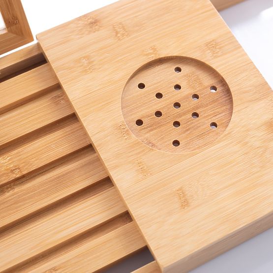 Accessoires de salle de bain MELEDYN couleur marron clair style boho sur pied pour usage intérieur h