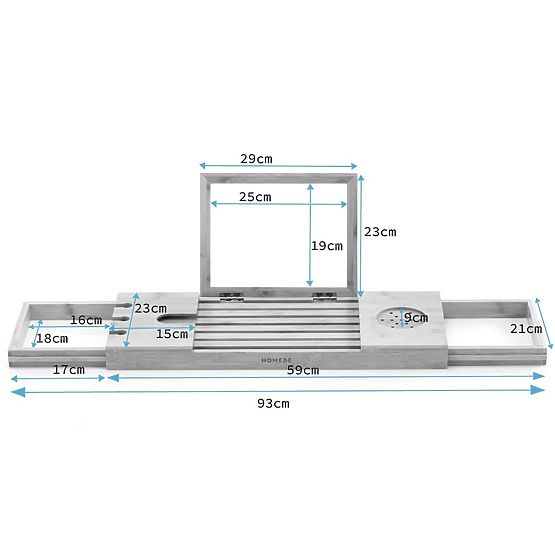 Accessoires de salle de bain MELEDYN couleur marron clair style boho sur pied pour usage intérieur h