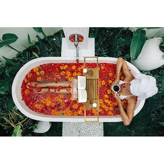 Accessoires de salle de bain MELEDYN couleur marron clair style boho sur pied pour usage intérieur h