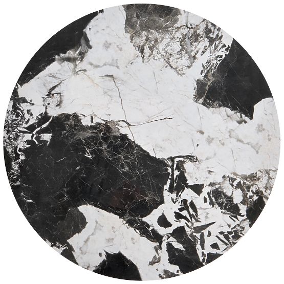 ALEXANDRA ensemble de 2 tables, marbre noir / noir