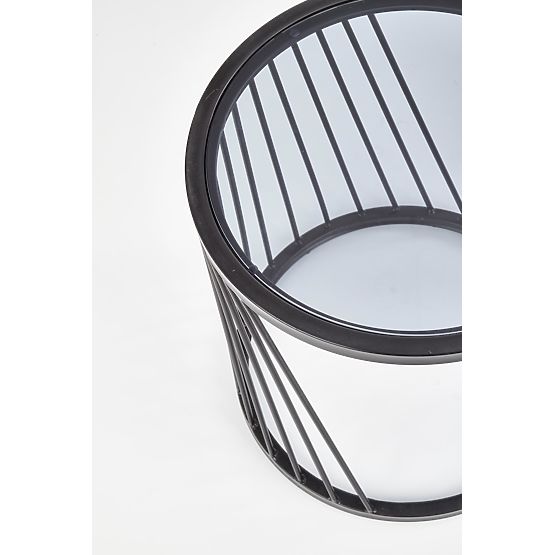 ANTILLA ensemble de 2 tables noir / fumé (1p=1pièce)