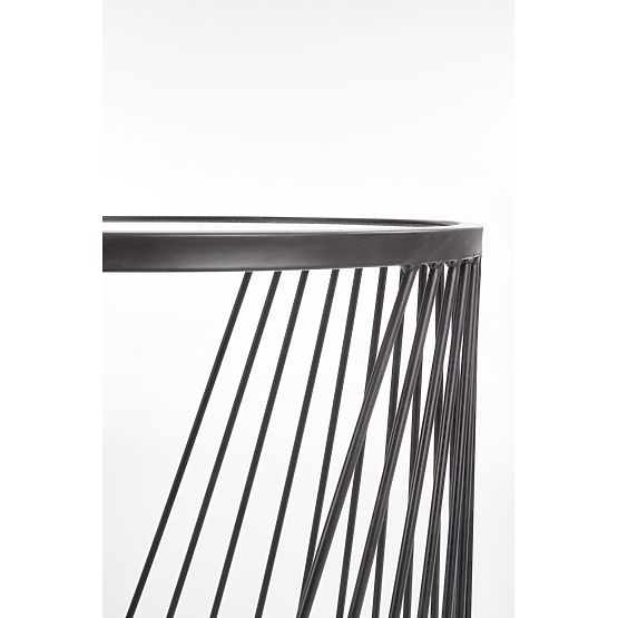 ANTILLA ensemble de 2 tables noir / fumé (1p=1pièce)