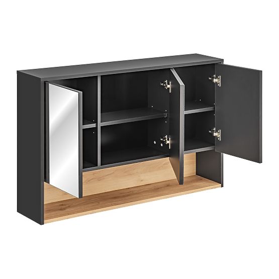Armoire avec miroir 120cm 3 portes