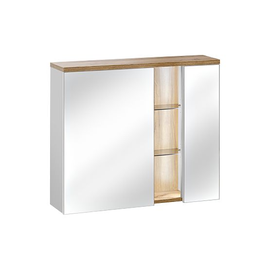 Armoire avec miroir 80 cm 2 portes