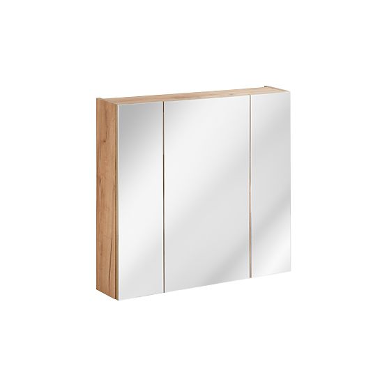 Armoire avec Miroir 80 cm 3 Portes