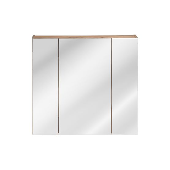Armoire avec Miroir 80 cm 3 Portes