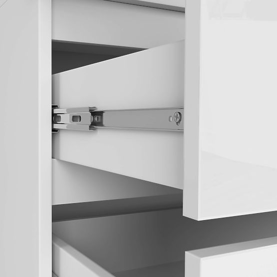 ARMOIRE AVEC SURMEUBLE S90 2D 2SZ CLP PK BLANC BRILLANT