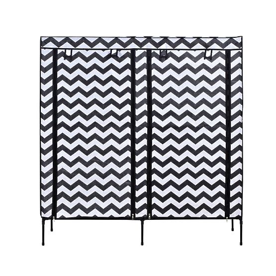 Armoire à chaussures en textile Gabi - zèbre
