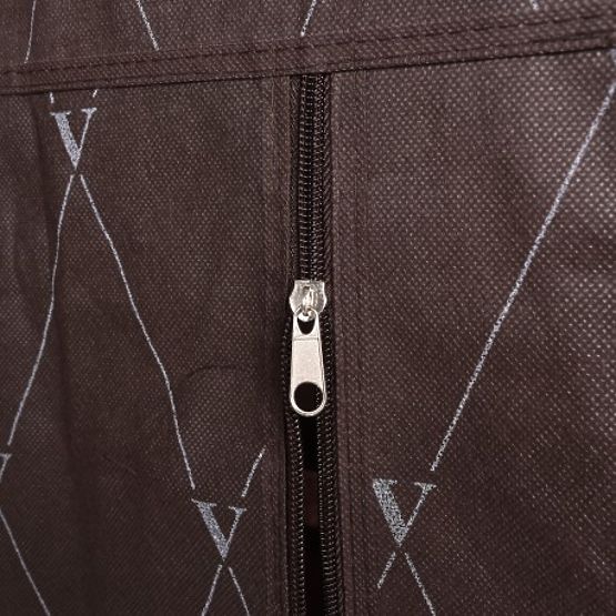 Armoire à chaussures en textile Vitto - marron