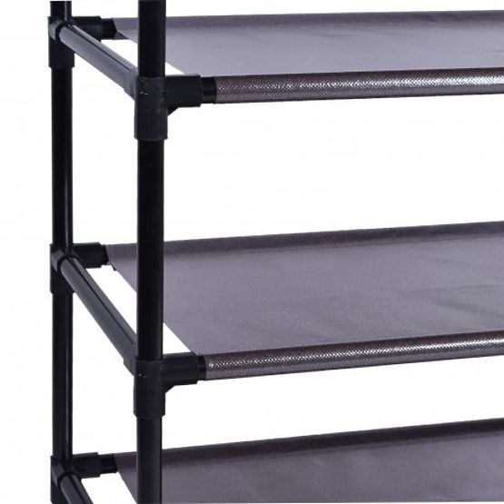 Armoire à chaussures en textile Vitto - marron