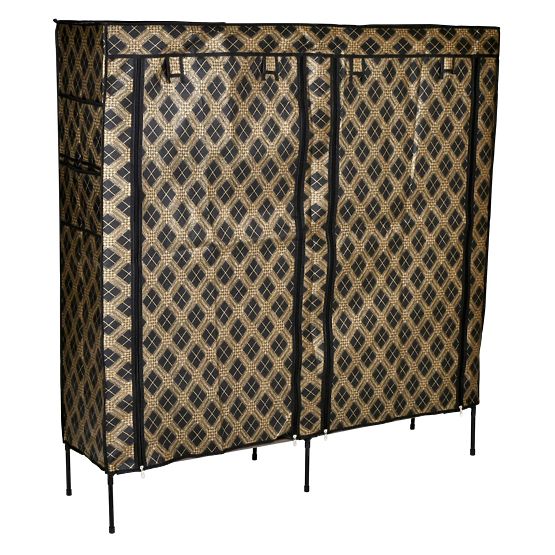 Armoire à chaussures en tissu Gabi - motif carreaux