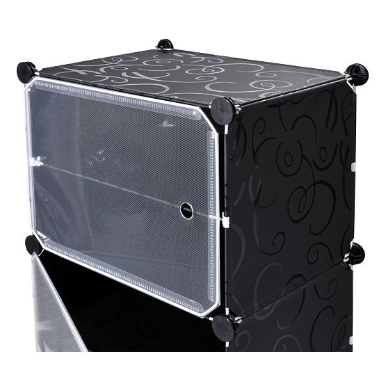 Armoire à chaussures modulaire Pola noire