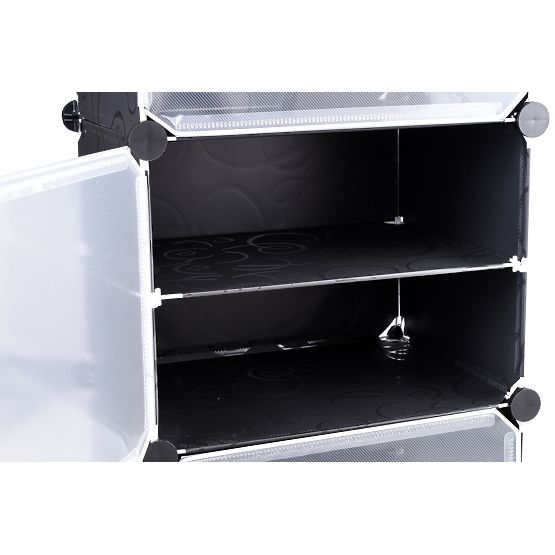 Armoire à chaussures modulaire Pola noire