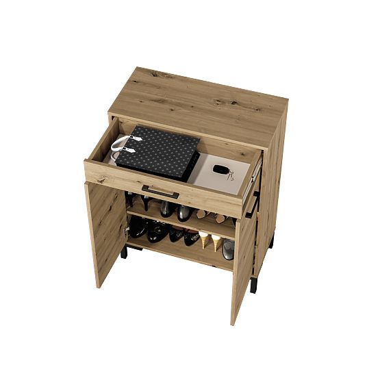 Armoire à chaussures Nevio - chêne artisanal