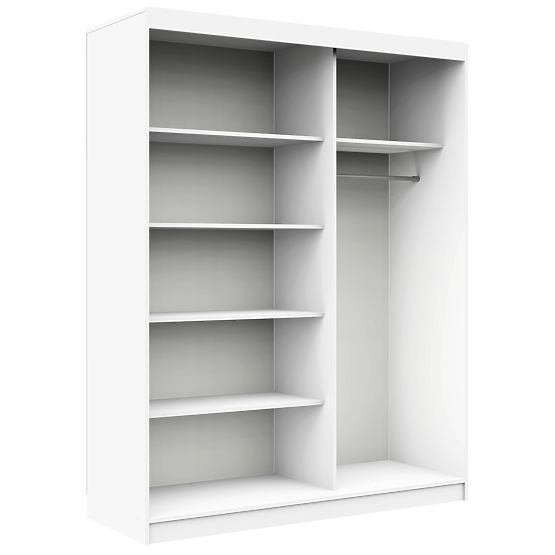 ARMOIRE COULISSANTE 150 cm CLP BLANC / SONOMA