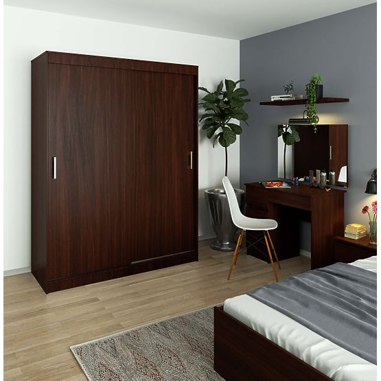 ARMOIRE COULISSANTE 150 cm CLP MONO WENGE