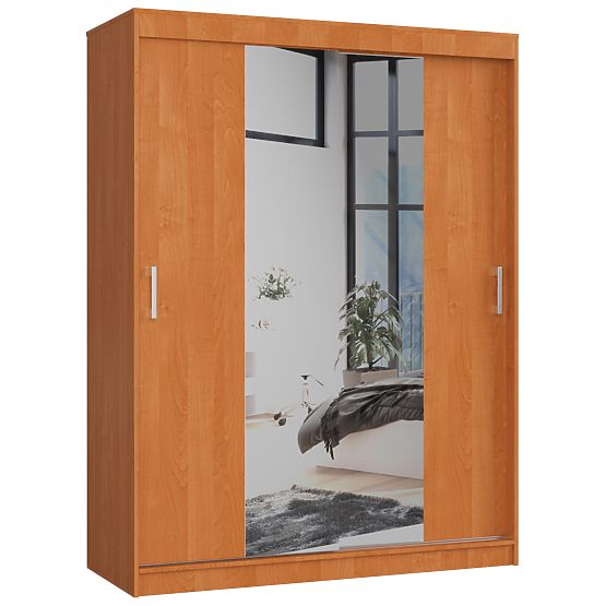 ARMOIRE COULISSANTE 150cm CLP AULNE