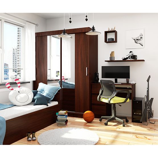 ARMOIRE COULISSANTE 150cm CLP WENGE