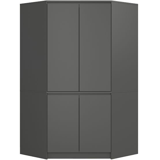 ARMOIRE D'ANGLE S100 4D CLP GRIS GRAPHITE