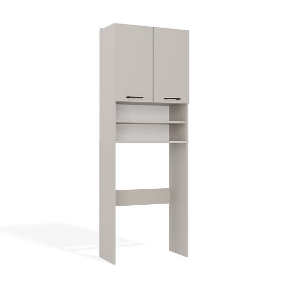 Armoire de salle de bain au-dessus de la machine à laver POLA DK BEIGE CACHEMIRE Étagère Colonne 180