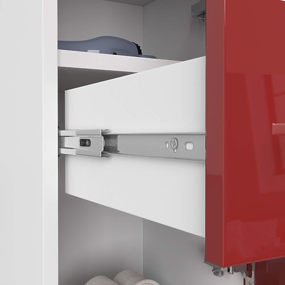 ARMOIRE DE SALLE DE BAIN FIN COLONNE 30 2D 1SZ 85cm ROUGE BRILLANT