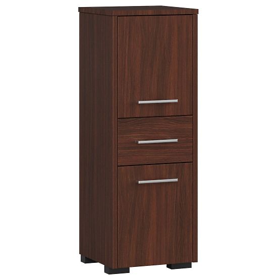 ARMOIRE DE SALLE DE BAIN FIN COLONNE 30 2D 1SZ 85cm WENGE