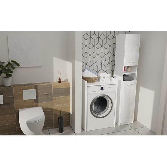 Armoire de Salle de Bain Marbela 1.0 BLANC BRILLANT