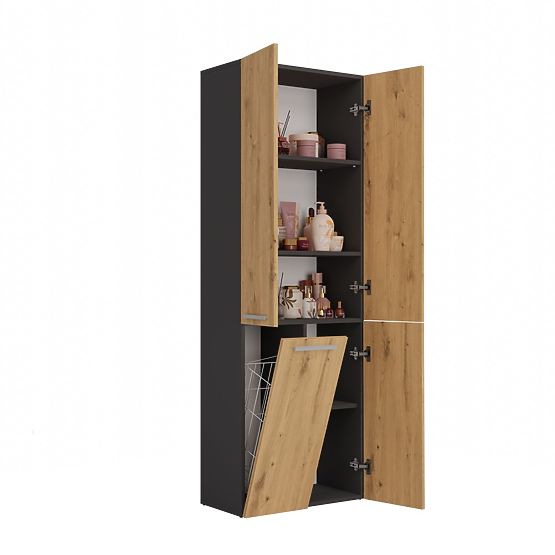Armoire de salle de bain Nel 1K/DD ANTHRACITE ARTISAN