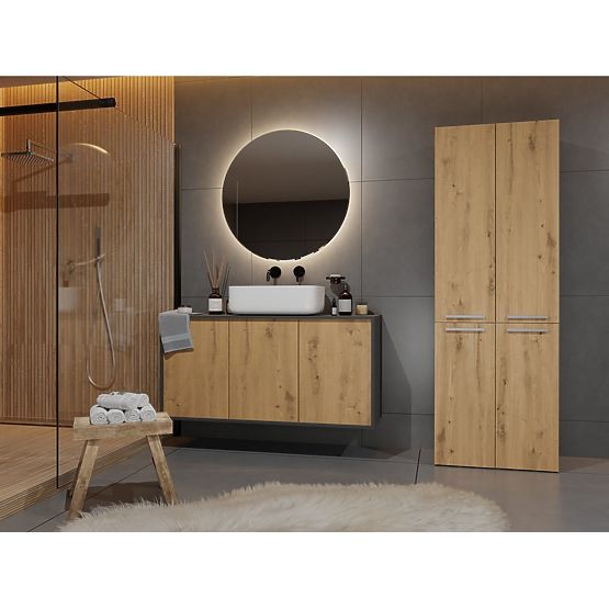 Armoire de salle de bain Nel 1K/DD ANTHRACITE ARTISAN